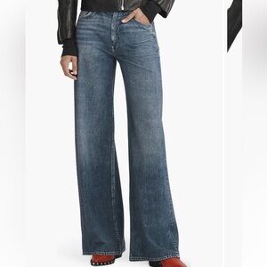 Rag & Bone Like New Miramar Sofie High Waist Cotton Terry Sweatpant Jeans